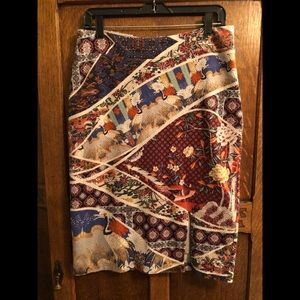 Maeve stretchy pencil skirt L